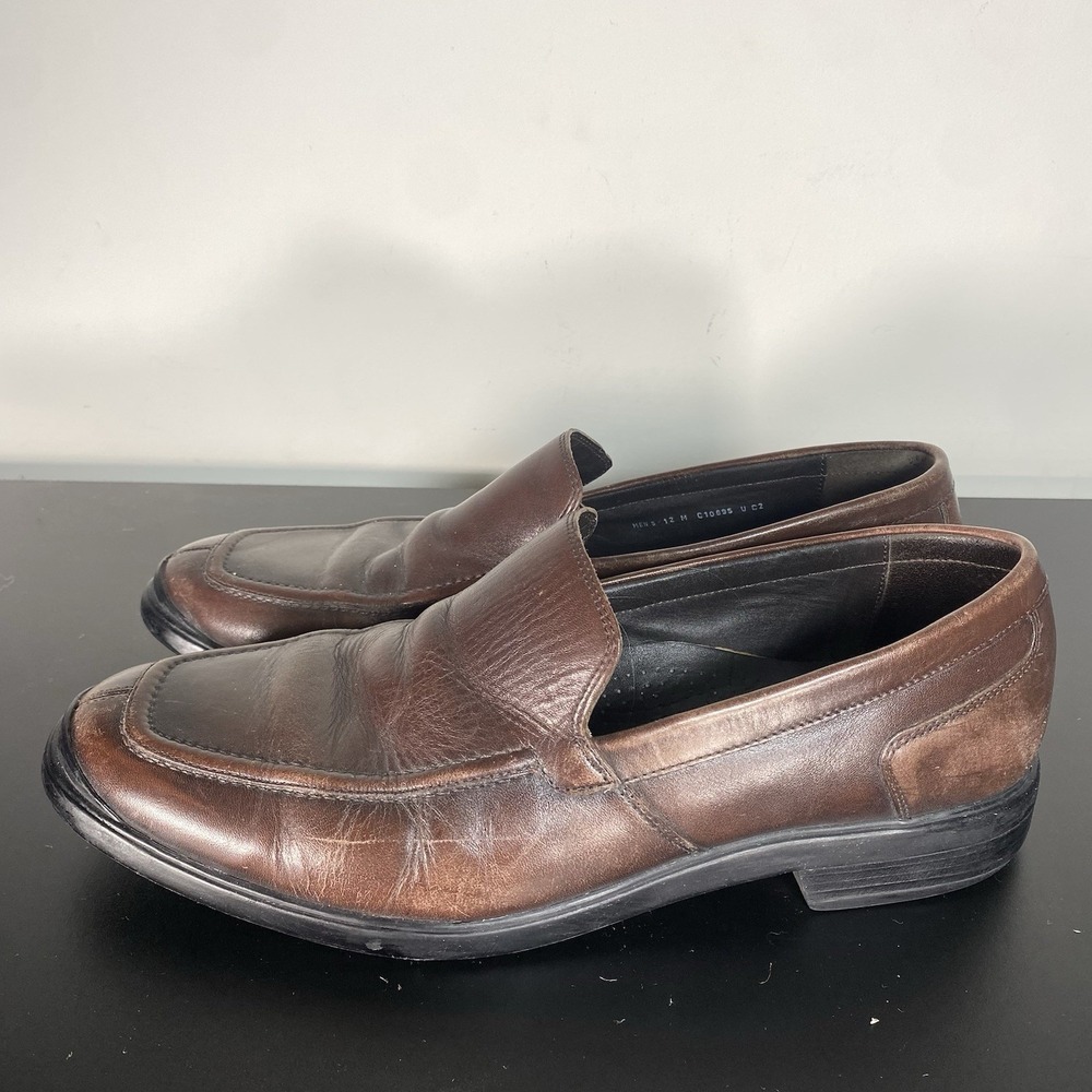 Cole Haan size 12M Men's moc toe loafers brown leather Office Career